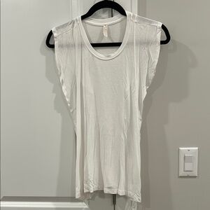 White Sleeveless Top
